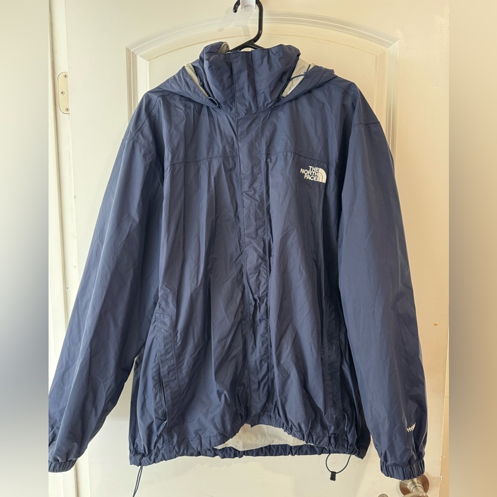 Men's HyVent The North Face Navy Blue Hooded Shell Jacket